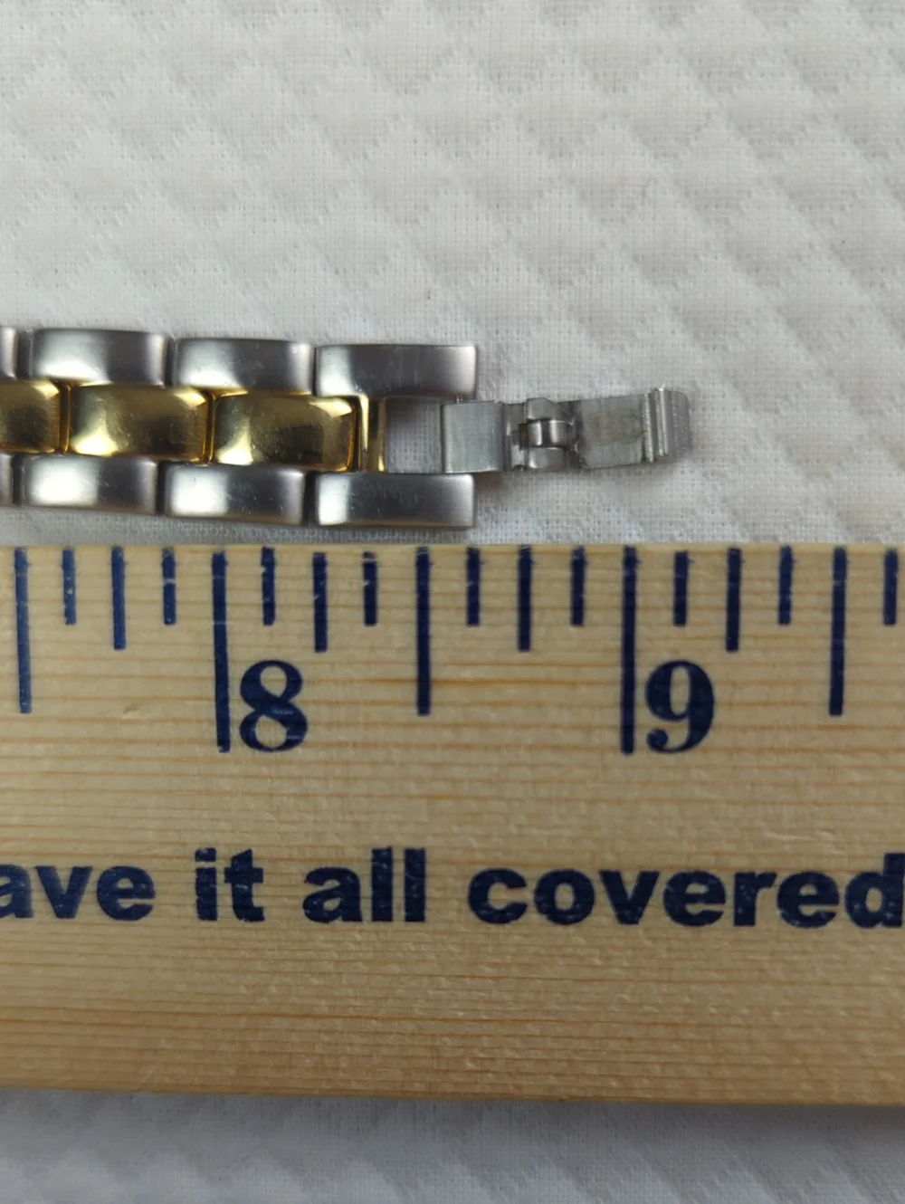 Two-Tone Stainless Steel and Gold Bracelet Band for Wearable